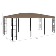 Vidaxl Paviljon 6x3 m taupe