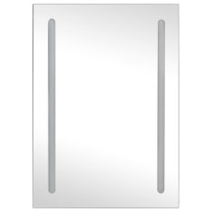 Vidaxl LED kopalniška omarica z ogledalom 50x13x70 cm