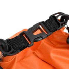 Vidaxl Torba Dry Bag z zadrgo oranžna 20 L PVC