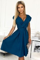 Numoco Ženska večerna obleka Scarlett morsko modra XL