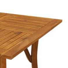 Greatstore Vrtna miza 150x90x75 cm trden akacijev les