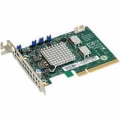 SuperMicro dvoportni Gen-3 notranji adapter gostiteljskega vodila NVMe/Retimer (2x Oculink)