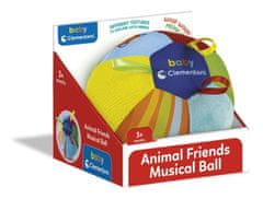 Clementoni BABY Mehka glasbena žoga z živalskimi prijatelji