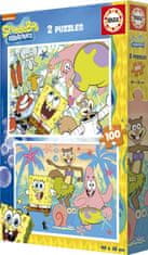 Educa Puzzle Sponge Bob 2x100 kosov