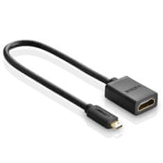 Ugreen Adapterski kabel HDMI na mikro HDMI 20 cm črn