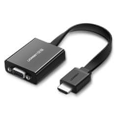 Noah Adapter HDMI - VGA micro USB AUX audio 3,5 mm mini jack črn