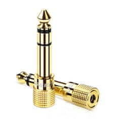 PRO Adapter iz 3,5 mm mini jack na 6,3 mm jack zlati