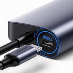 Ugreen multifunkcijski adapter hub usb type c - 3 x usb / ethernet rj-45 / mikro usb siv (cm252)