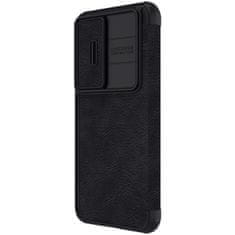 slomart nillkin qin usnje pro case samsung galaxy s23+ flip cover ovitek za kamero black