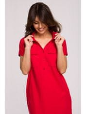 BeWear Ženska midi obleka Thazron B222 rdeča XXL