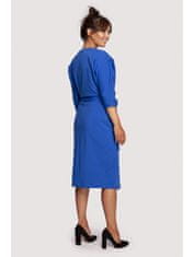 BeWear Ženska midi obleka Loni B241 kraljevsko modra L