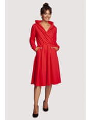BeWear Ženska midi obleka Yangzom B245 rdeča S