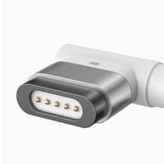 slomart baseus cinkov magnetni napajalni kabel za macbook power - usb tip c 60w 2m, bela oblika črke L (catxc-w02)