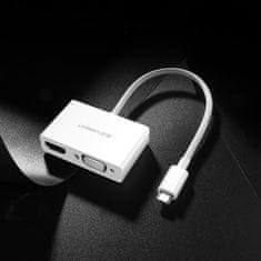 Ugreen UGREEN VIDEO PRETVORNIŠKI ADAPTER USB TYPE C - HDMI / VGA BEL (MM123)