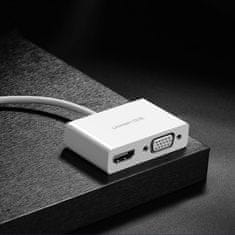 Ugreen UGREEN VIDEO PRETVORNIŠKI ADAPTER USB TYPE C - HDMI / VGA BEL (MM123)