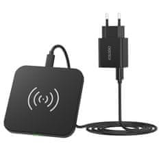 slomart choetech komplet qi 10w brezžični polnilec za telefon s slušalkami (t511-s) + polnilec qc3.0 18w 3a (q5003) + kabel usb - microusb 1,2 m črn (t511-s-eu201abbk)