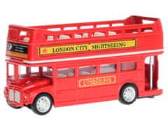 Mikro Trading Londonski turistični avtobus 12,5 cm 1:64 kovinska hrbtna stran