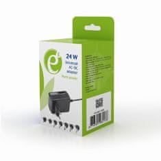 Gembird Univerzalni adapter AC-DC, 24 W