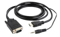 Gembird HDMI do VGA + zvok, 1,8 m