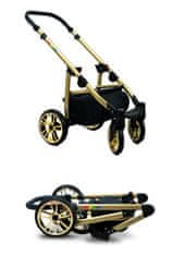 Babylux Color Lux Pansies And Roses | 2v1 Kombinirani Voziček kompleti | Otroški voziček + Carrycot