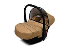 Babylux Color Lux Sand Pearl | 3v1 Kombinirani Voziček kompleti | Otroški voziček + Carrycot + Avtosedežem