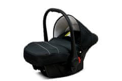 Babylux Color Lux Onyx | 3v1 Kombinirani Voziček kompleti | Otroški voziček + Carrycot + Avtosedežem