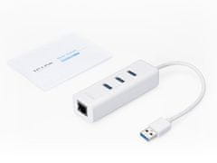 TP-Link UE330 USB 3.0 3-portno vozlišče USB in gigabitni ethernet adapter