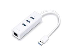 TP-Link UE330 USB 3.0 3-portno vozlišče USB in gigabitni ethernet adapter