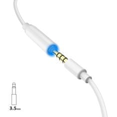 PRO Zvočni adapter za slušalke iPhone iz Lightning na 3,5 mm mini jack, bel