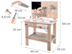 JOKOMISIADA Lesena delavniška miza + orodje Za4125