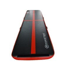 Master Sport Napihljiva podloga Airtrack 300 x 100 x 10 cm, črna, rdeča