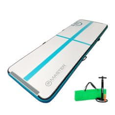 Master Sport Airtrack S-Pro napihljiva podloga 300 x 100 x 10 cm, siva, teal