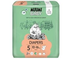 MUUMI BABY 5 Maxi+ 10-16 kg (44 kosov), ekološke plenice