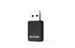 Tenda Adapter U9 WiFi AC650 USB, 633 Mb/s (433 + 200 Mb/s), 802.11 ac/a/b/g/n, OS Win XP/7/8/10/11