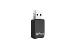 Tenda Adapter U9 WiFi AC650 USB, 633 Mb/s (433 + 200 Mb/s), 802.11 ac/a/b/g/n, OS Win XP/7/8/10/11