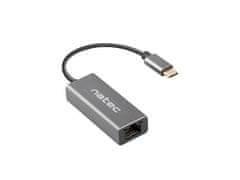 Natec CRICKET zunanja ethernetna omrežna kartica USB-C 3.1 1X RJ45 1GB kabel