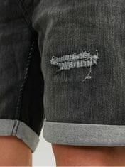Jack&Jones Moške kratke hlače JJIRICK Regular Fit 12224129 Black Denim (Velikost XL)