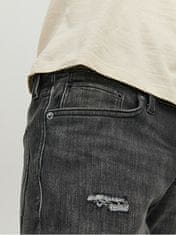 Jack&Jones Moške kratke hlače JJIRICK Regular Fit 12224129 Black Denim (Velikost XL)
