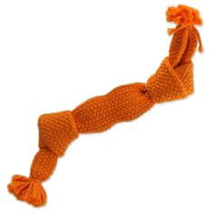 Dog Fantasy Uzel DOG FANTASY oranžový pískací 2 knoty 35 cm 1 ks