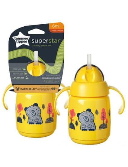 Tommee Tippee 478313 SUPERSTAR SKODELICA S SLAMICO 300ML 6+ RUMENA