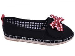 Disney Črne espadrile z pentljo Minnie Miška DISNEY 36 EU / 3 UK