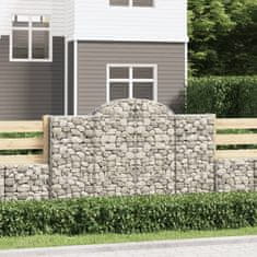 shumee Obokane gabion košare 20 kosa 200x50x120/140cm pocinkano železo