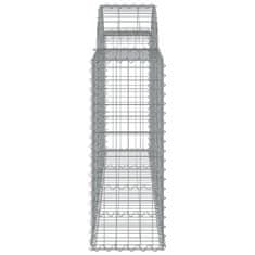 Vidaxl Obokane gabion košare 25 kosov 200x30x80/100 cm cinkano železo