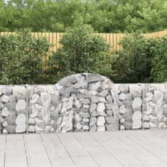 Vidaxl Obokane gabion košare 30 kosov 200x30x80/100 cm cinkano železo