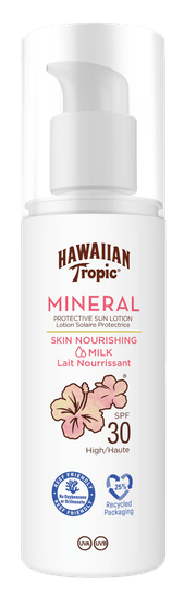 Hawaiian Tropic Mineral Sun Milk krema za sončenje obraza, SPF 30, 100 ml