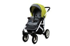 Babylux Queen Ceylon Yellow | 3v1 Kombinirani Voziček kompleti | Otroški voziček + Carrycot + Avtosedežem