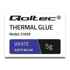 Qoltec toplotno lepilo qoltec 0,975 w/m-k | 5g | bela