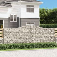 Vidaxl Obokane gabion košare 5 kosov 400x30x140/160cm pocinkano železo