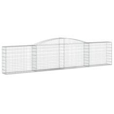 Vidaxl Obokane gabion košare 20 kosa 400x30x80/100 cm pocinkano železo