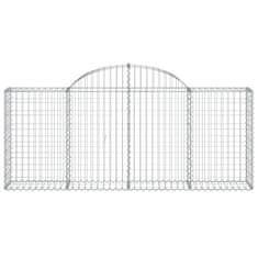 Vidaxl Obokane gabion košare 7 kosov 200x30x80/100 cm cinkano železo